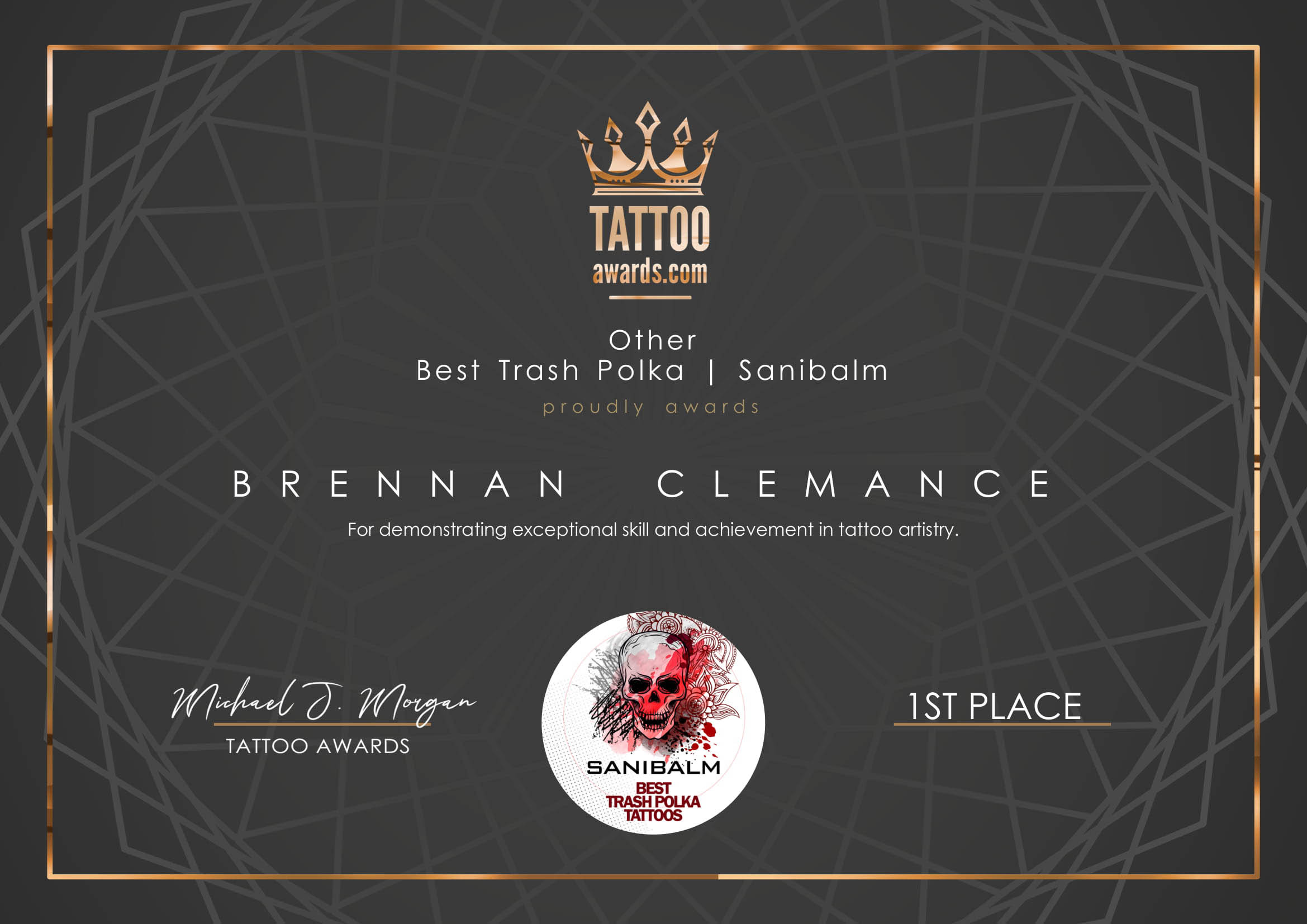 inkpanzee tattoo award